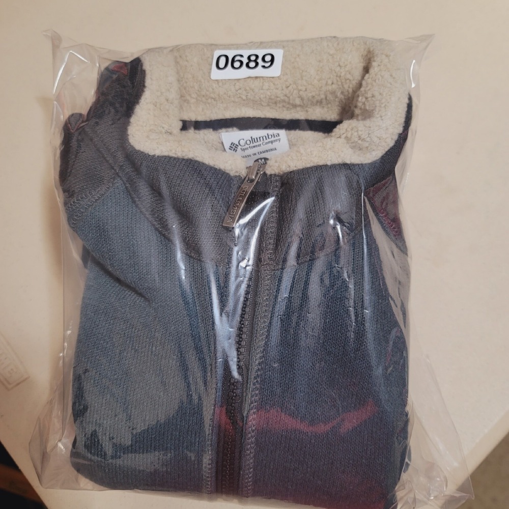 Columbia Men's Sweater Size M Medium Blue Gray Quarter Zip Pullover Knit - Picture 9 of 9